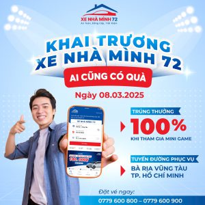 TƯNG BỪNG NGÀY 08/03/2025: KHAI TRƯƠNG XE NHÀ MÌNH 72 – AI CŨNG CÓ QUÀ