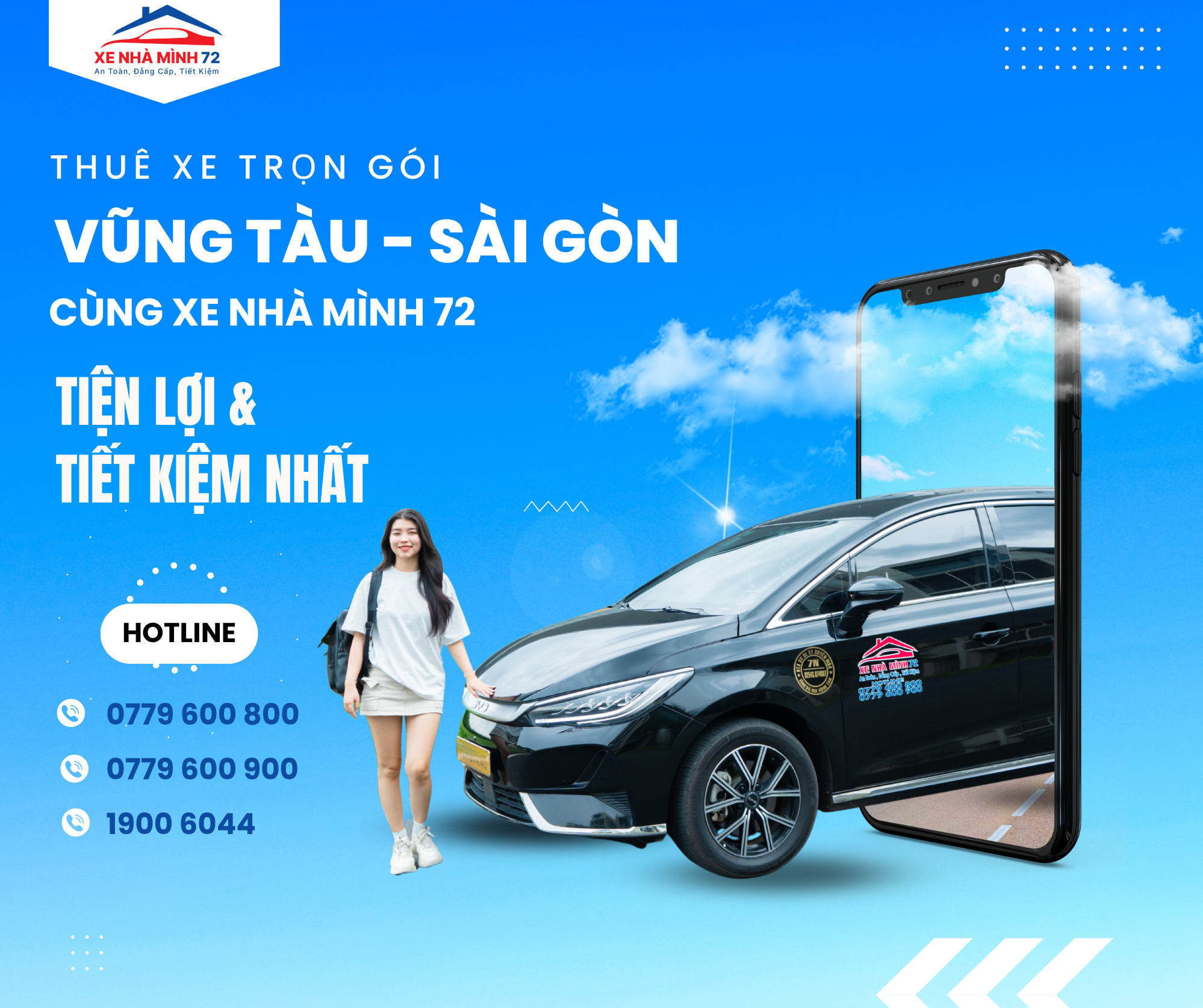 Thuê xe trọn gói Vũng Tàu – Sài Gòn cùng Xe Nhà Mình 72 – Tiện lợi và tiết kiệm nhất